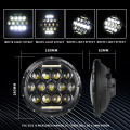 Angel Eyes 7 Inch Round Led Motorcycle Headlights