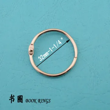 32mm-1-1/4'' metallic color book ring
