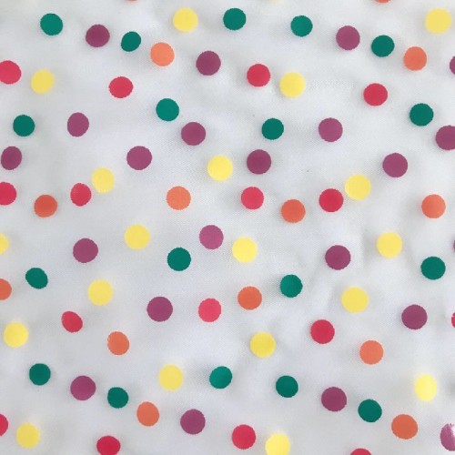 Dots Offset Printed Poly Mesh Fabric