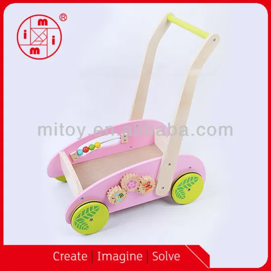 educational toy wooden baby walker