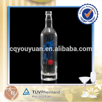 Super Flint Round Liquor Tall Thin Bottle Thin Glass Bottles 750 ML