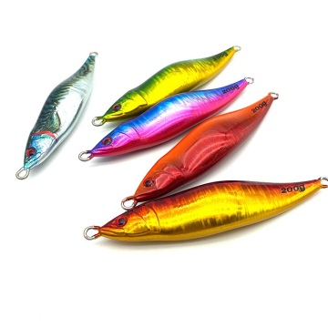 RUNTOO S Shape Slow Sinking Deep Sea Saltwater Fishing Jigs for Tuna Jigging and Trolling