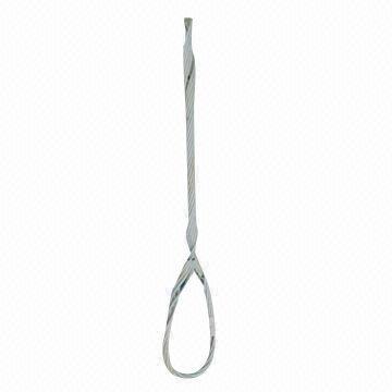 Preformed wire guy grip, made of aluminum clad steel