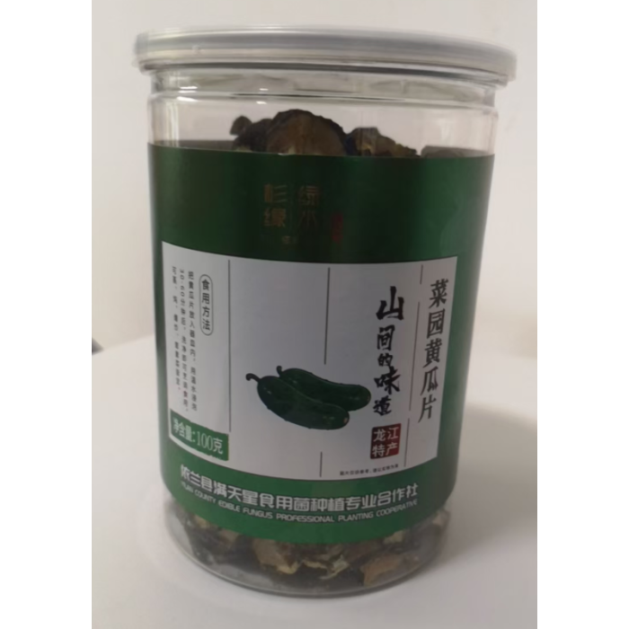 100 gramas de fatias de pepino seco