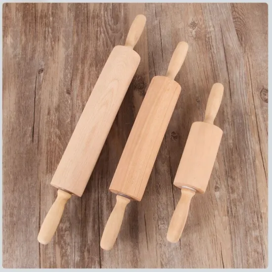 Wooden Rolling Pin Model for Dollhouse Kitchen Accessories Toy