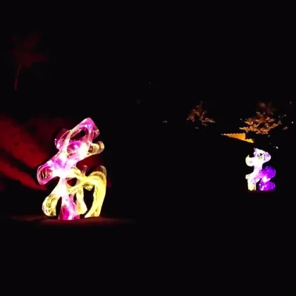 Customized Big Letter LED Light Fiber Optic Outdoor Decoration