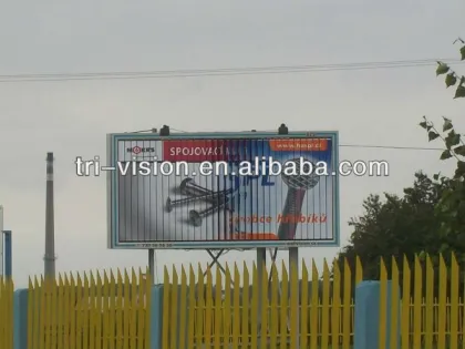 Water proof Pole Advertising Billboard Prisma Lightbox