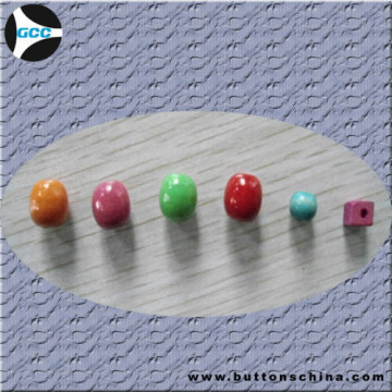 Farbe Holz Perlen Button