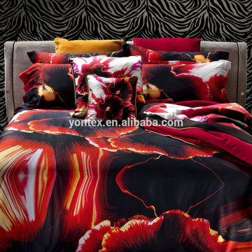 2015 luxury cotton reactive printing duvet cover home textile