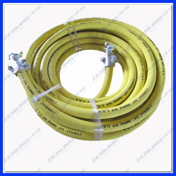 cloth covered oxygen hose