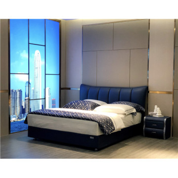Contemporary Upholstered Bed For Sale