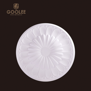 Goolee Interior Decorative Flower Design PU Carving Ceiling Medallion