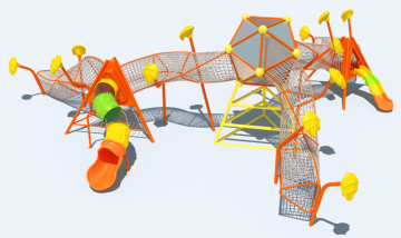 Large Kids Customized Outdoor Playground Equipment Stainless plastic Slide