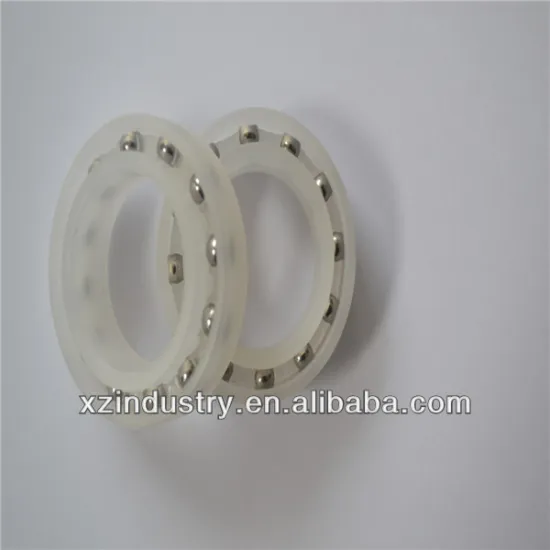 No cage deep groove plastic bearings with steel ball
