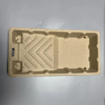 Ecofriendly molded paper pulp packaging roller painting tray