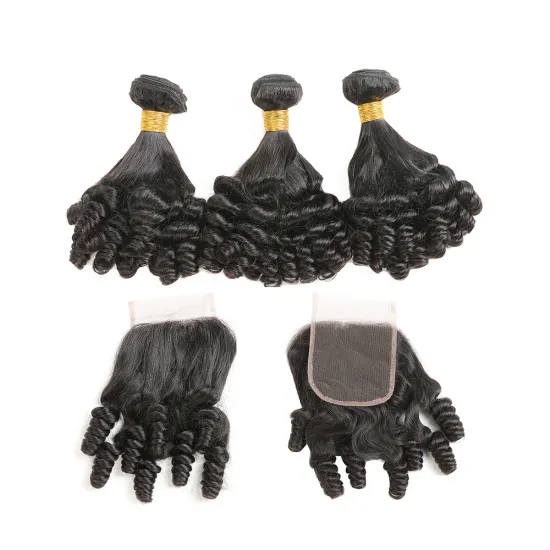 Wholesale OEM 9A Grade Aliexpress FUIMI Curly Brazilian Hair Virgin Hair Bundles Virgin Human Cuticle Aligned Human Hair Frontal