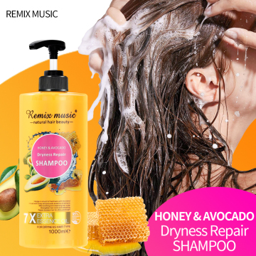 OEM 1000ML Honey Avocado Oil Shampoo for Curly, Frizzy, and Wavy Hair