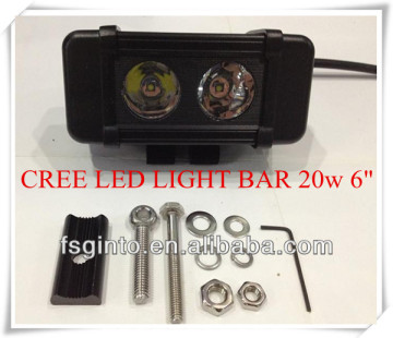 wholesale led driving lightbars single row CREE LED lightbar 20w 6" super bright offroad auto led lightbar for truck atv
