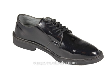 Security Staff Shoes Military Grain Leather Nylon Quater Army Shoes