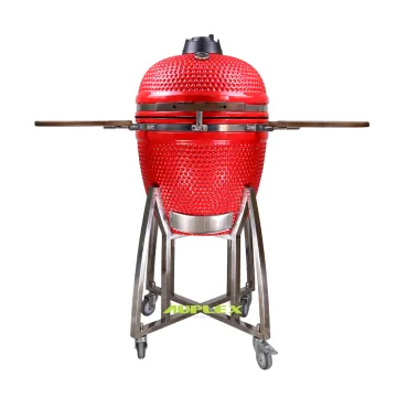 AUPLEX 21 Inch Portable Camping Pizza Oven: Gas Grill with Stone Baking Surface