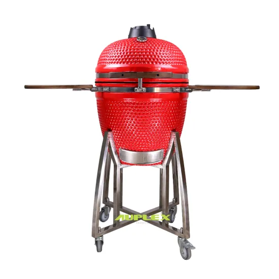 AUPLEX 21 Inch Portable Camping Pizza Oven: Gas Grill with Stone Baking Surface
