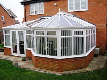 Aluminium DIY Sunhouse P Shaped Conservatory