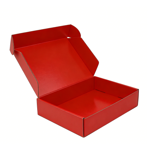 Boîte-cadeau en carton ondulé personnalisé rouge