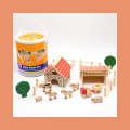 Helado de madera de juguete, juguetes de madera para niños pequeños