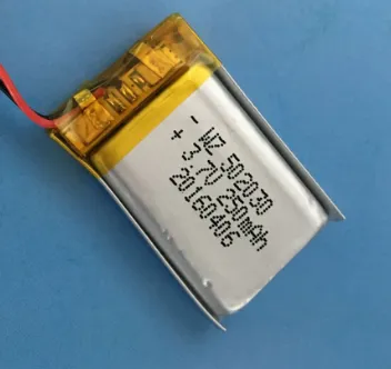 3.7v 250mAh Lipo Battery For DashCam DVR (LP2X3T5)