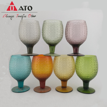 Vintage Classic Gobletglas geprägter Partyglas -Goblets