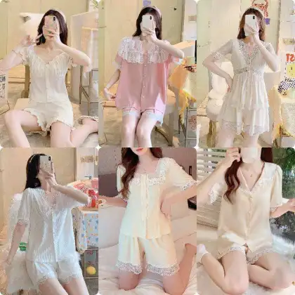 High Quality Women's Summer Pajamas Shorts OEM Pajamas