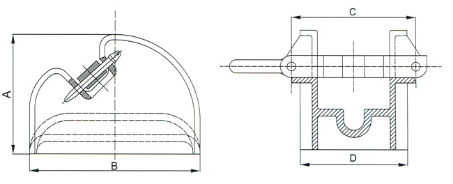 Marine guide chain roller