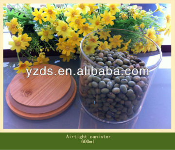 600ml Transparent glass Airtight canister