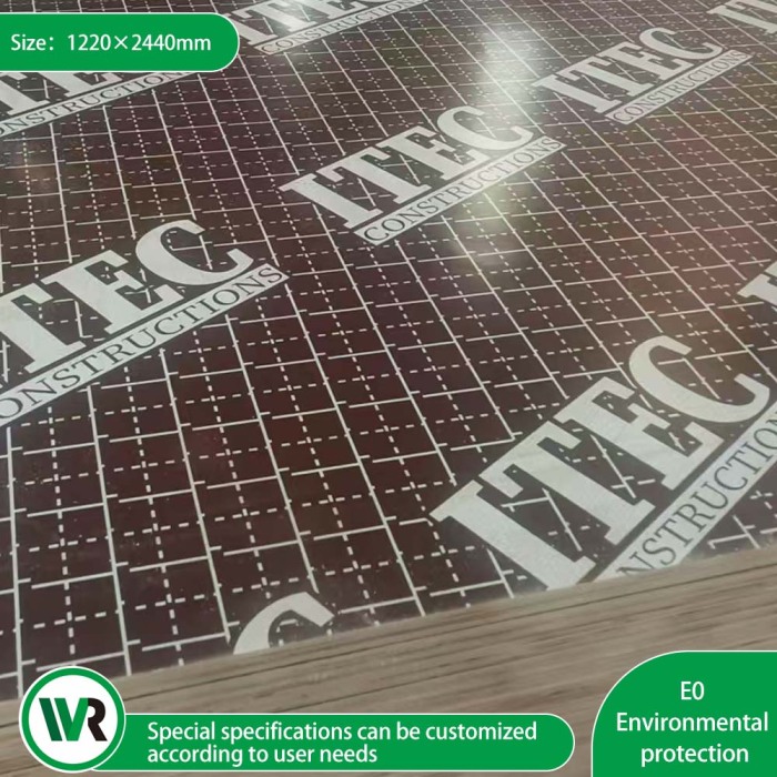 Papan Lapis Berhadapan Filem Kekuatan Tinggi untuk Projek Pembinaan