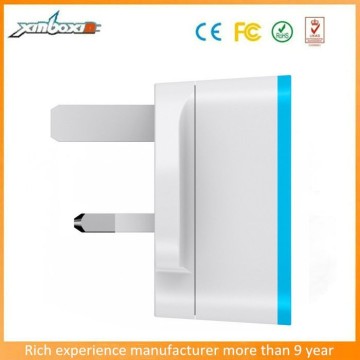 2.1A EU/UK/US plug dual usb wall charger/travel charger for mobile, for iPhone 5, manufacturer -5V/2.1AMP (OEM color)