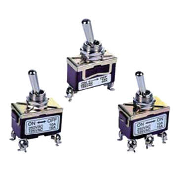 Large size toggle switch, 125/150V AC, 15/20A rating