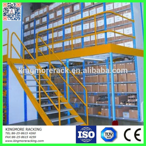 Warehouse storage mezzanine system