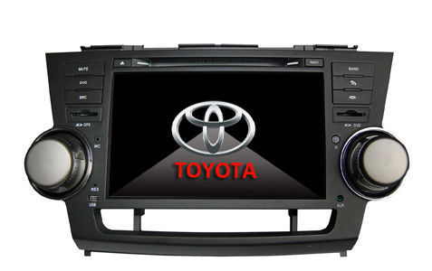 8" Inch Digital Screen Double Din 8 Inches Toyota Hilander 2009 Dvd Gps Car Radio