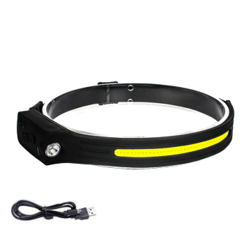 Silicone USB Rechargeable Sensor Headlamp
