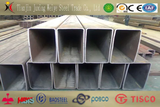 Q345 Ss400 Rectangular Structure Pipe , 1 X 2 Rectangular Steel Tubing