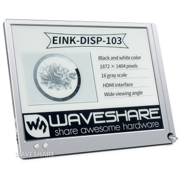 10.3 Inch E-Ink Display E-Paper Screen with HD-mI Interface for Eye Protection and No Blue Light, Compatible with Raspberry Pi/Jetson Nano