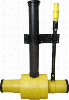 Hdpe Ball Valve With Single Blow Off Mouth 