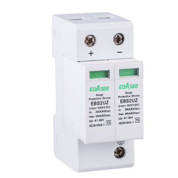 DC SPD Type 2 Pole Lightning Arrester Solar Surge Protection Device