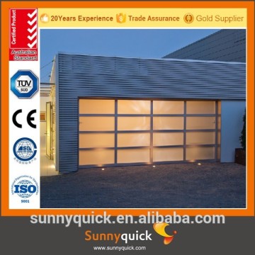 aluminum overhead garage door with European style