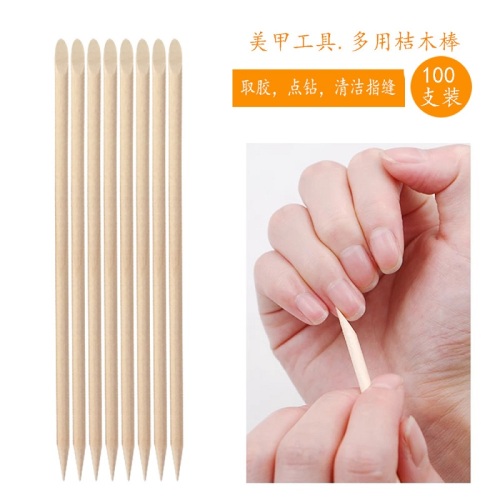 wooden manicure  nail stick