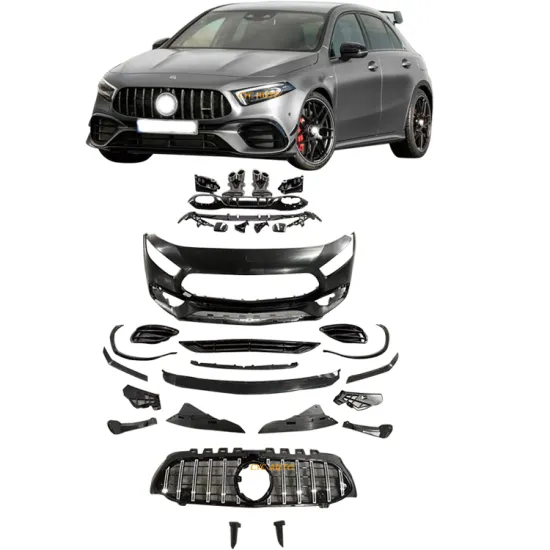 Full Bumper Kit for Mercedes-Benz A-Class W177 2020-2021 Upgrade Bodykit A45