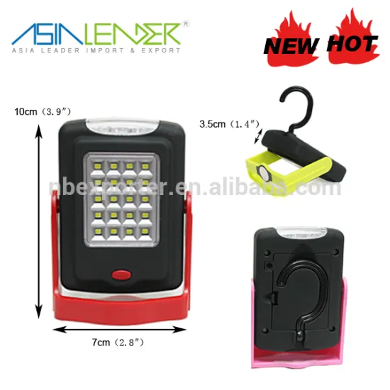 20SMD+3led Mini Magnetic Base Portable LED Work Light Pocket Light
