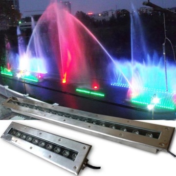 Waterproof IP68 Aluminum Wall Washer Light - RGB Underground Recessed LED Linear Light