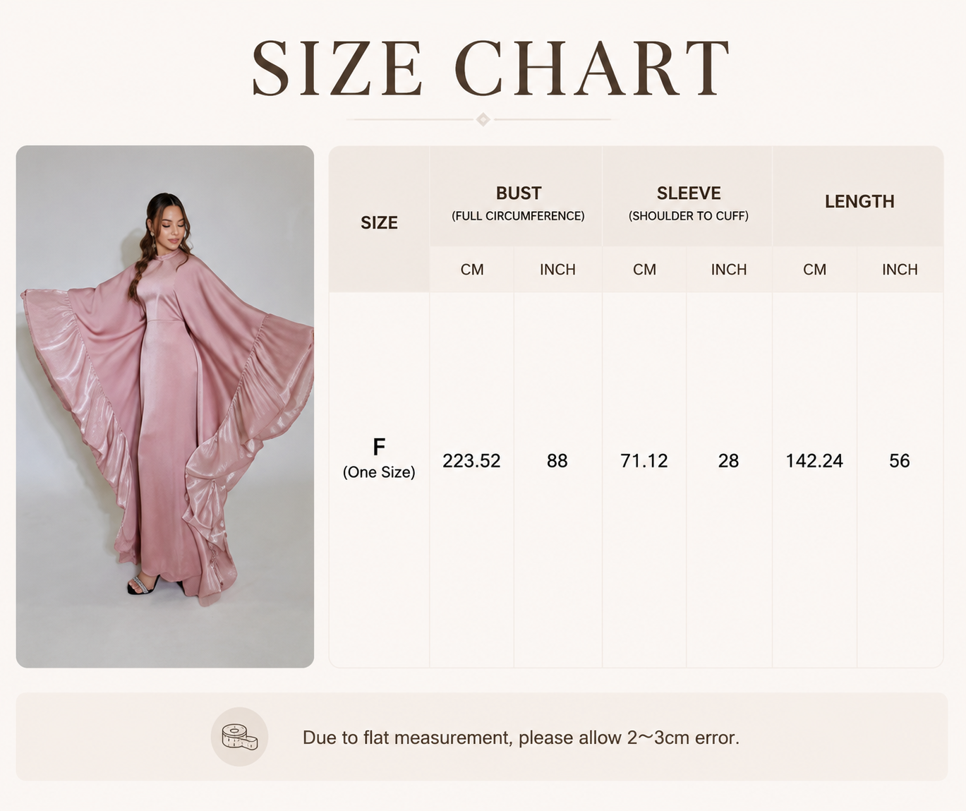 Satin Pleated Abaya Front View