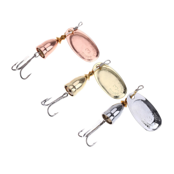 Hard Metal Spinner Baits for Bass and Trout Fishing Lures